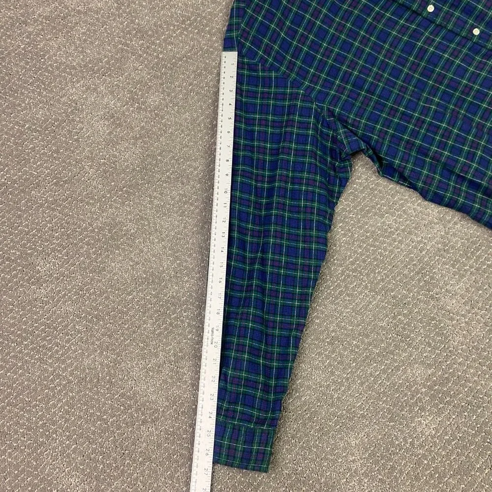 Vintage Ralph Lauren Flannel Shirt Men's XL Green Blue Plaid Tartan Blackwatch - Picture 12 of 13